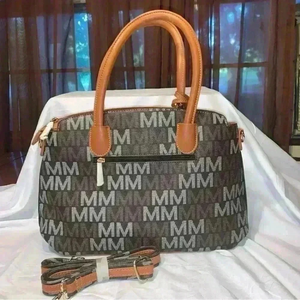 Mia K Farrow  Tote Handbag  Faux Leather Top Handle Shoulder Strap